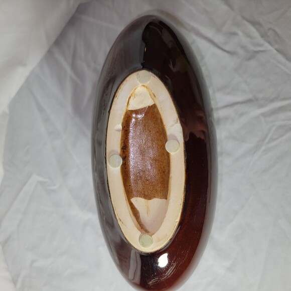 Vintage Brown Ceramic Vase 1960s - Picture 7 of 8